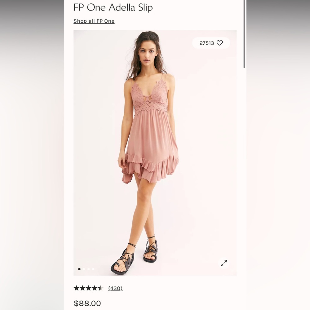 Free People One Adella Slip Dress